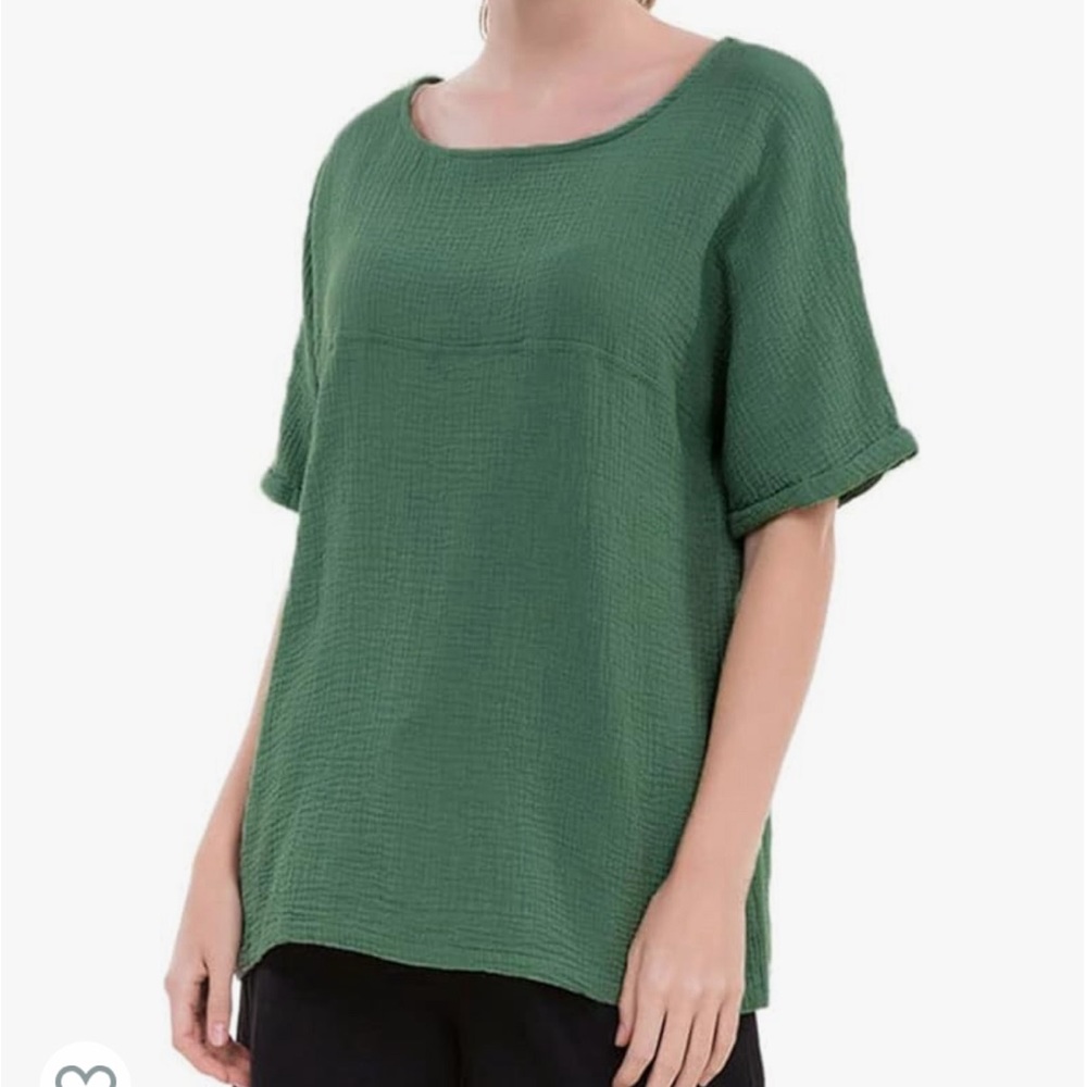 Women’s Linen Shirt- green